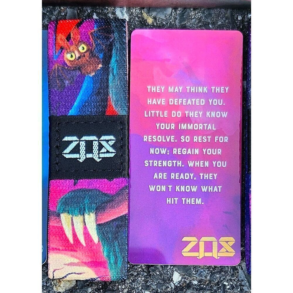ZOX HALLOWEEN ZOO 2023 - llama mummy sloth MEDIUM pack ART envelope WRISTBANDS - Picture 11 of 12